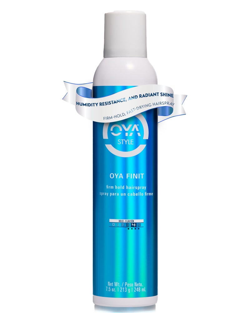 OYA FINIT Quick Drying Strong Hold Hairspray  250ml Luminous Flexible Hold for Women and Men  Softening and Protective Spray for All Hair Types
